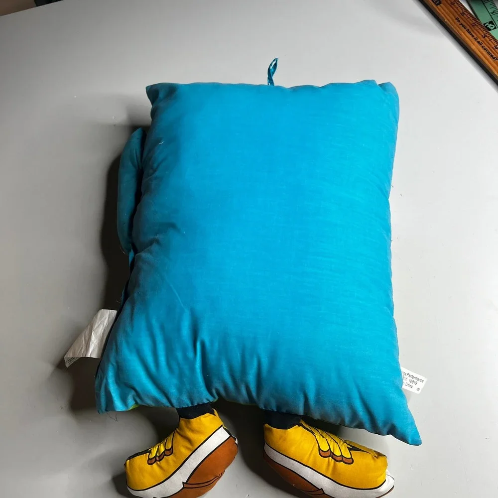 Vintage Disney Mickey Mouse Fishing Camping Decorative Plush Pillow 3D Feet